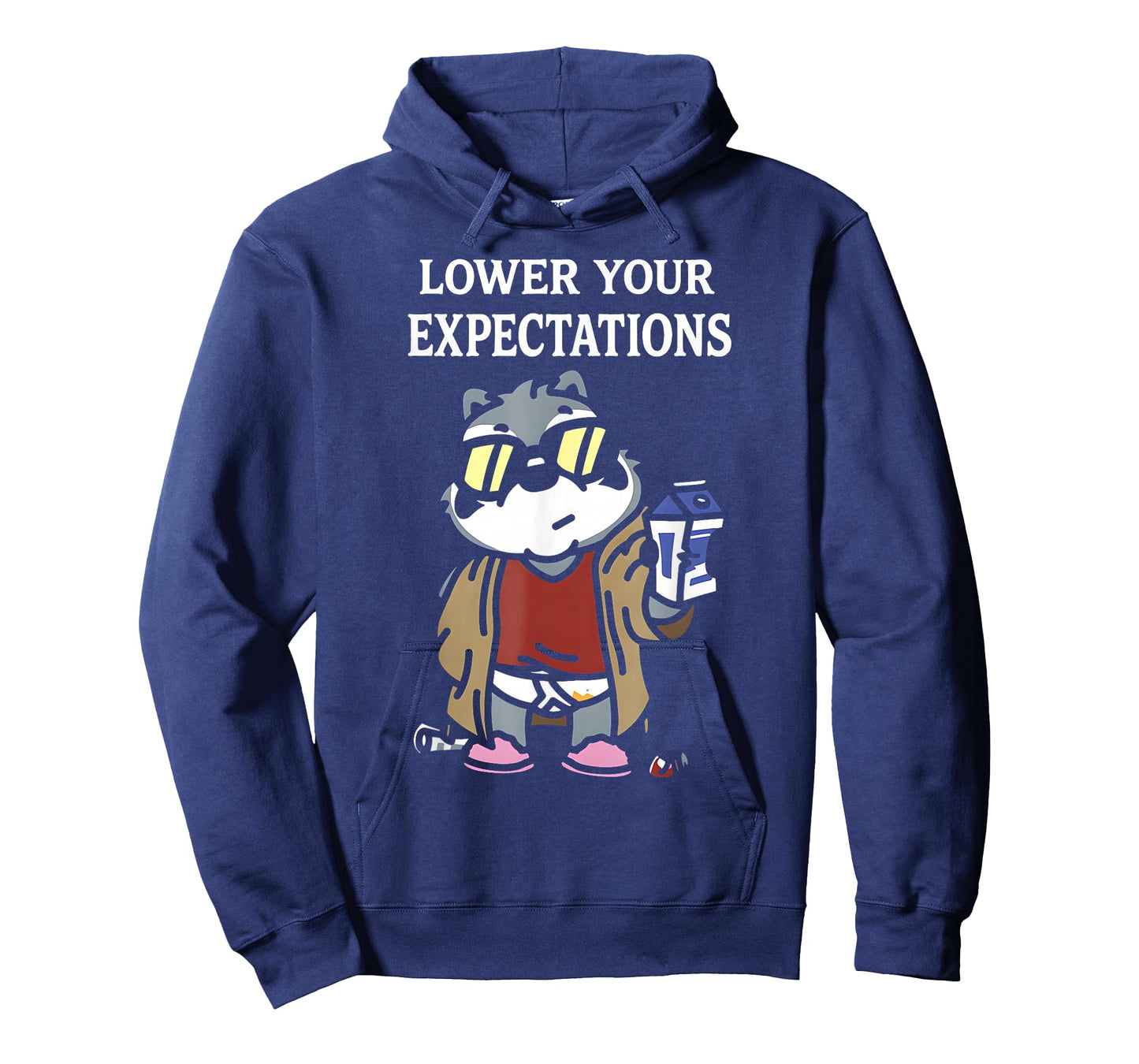 Lower Your Expectations Funny Cartoon Sarcasm T-Shirt