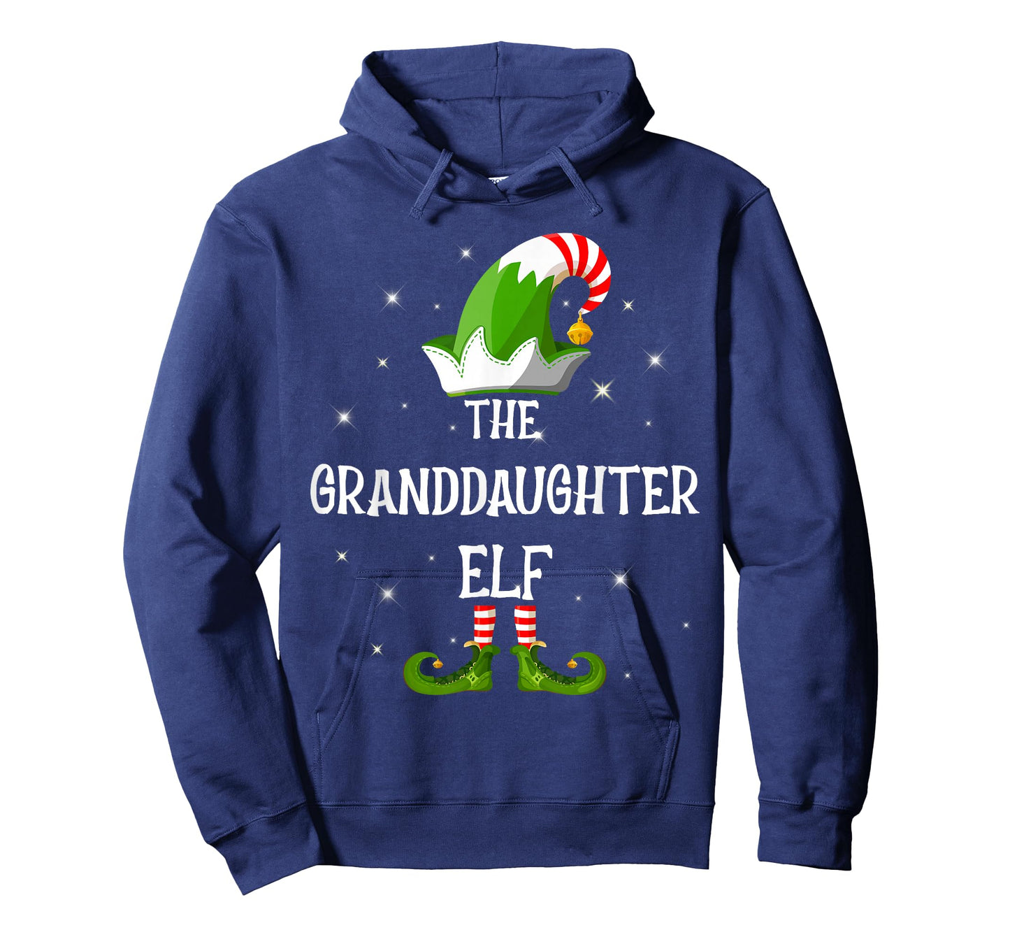 The Granddaughter Elf Family Matching Group Christmas T-Shirt
