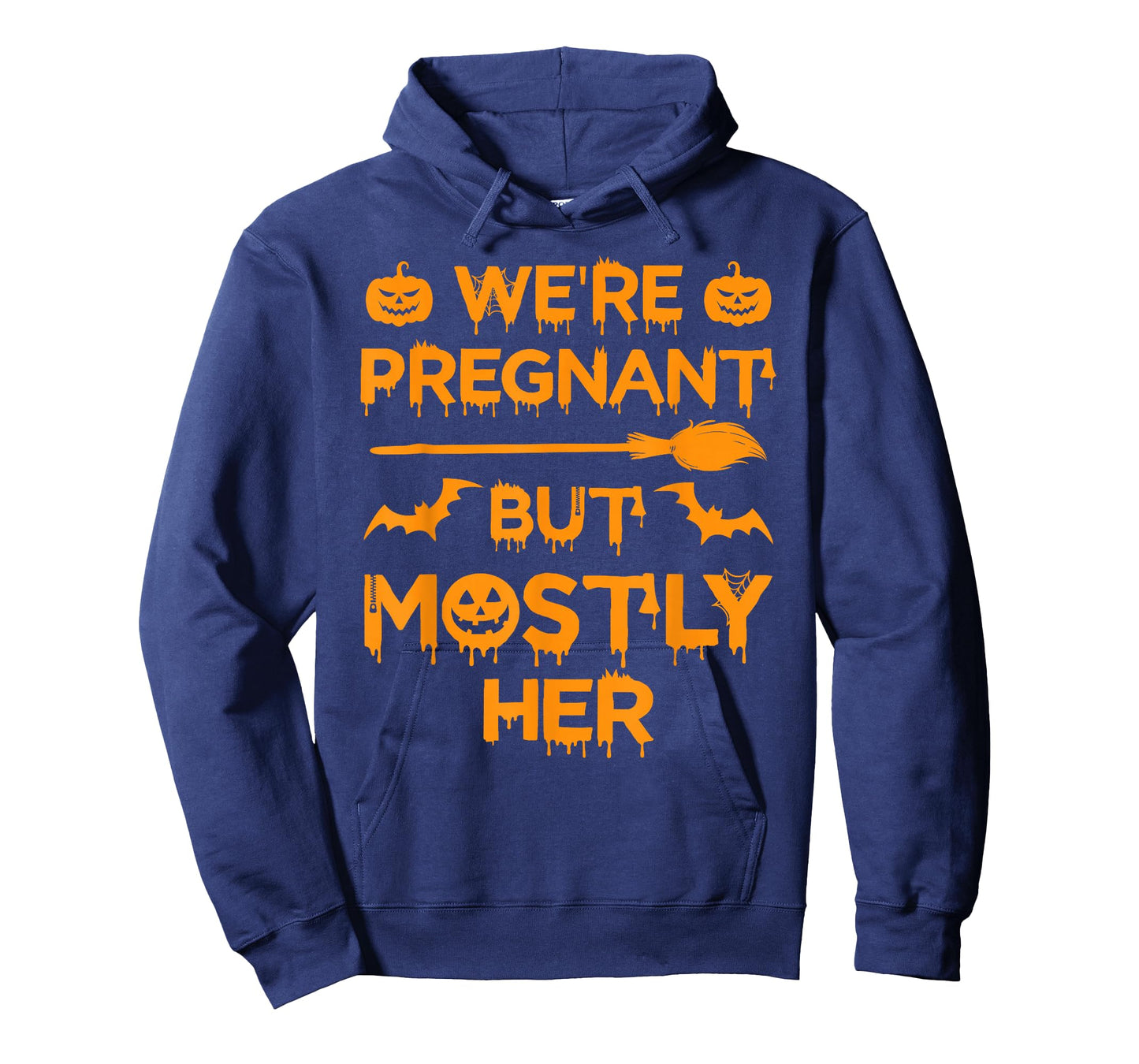 We're Pregnant But Mostly Her Halloween Costume Pregnancy T-Shirt