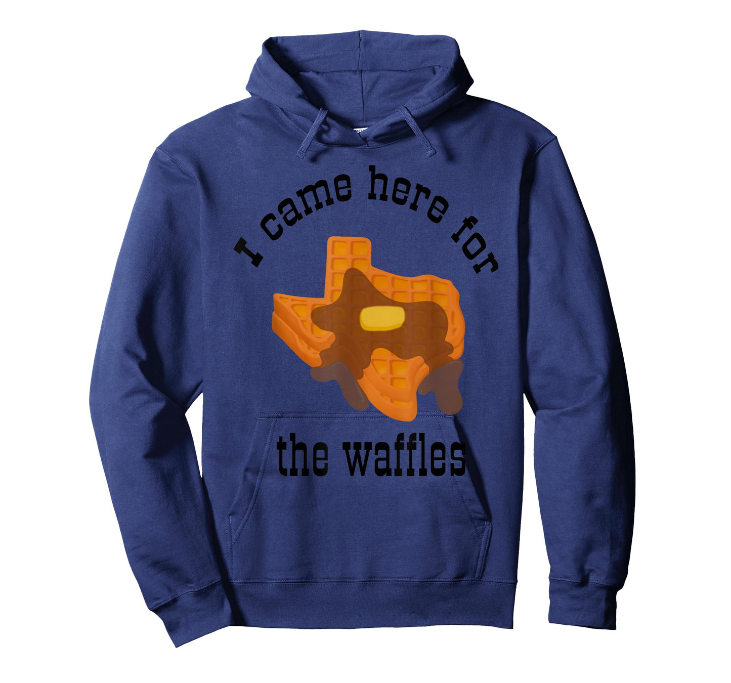 Funny Hotel Breakfast Texas Shaped Syrupy Buttered Waffles T-Shirt