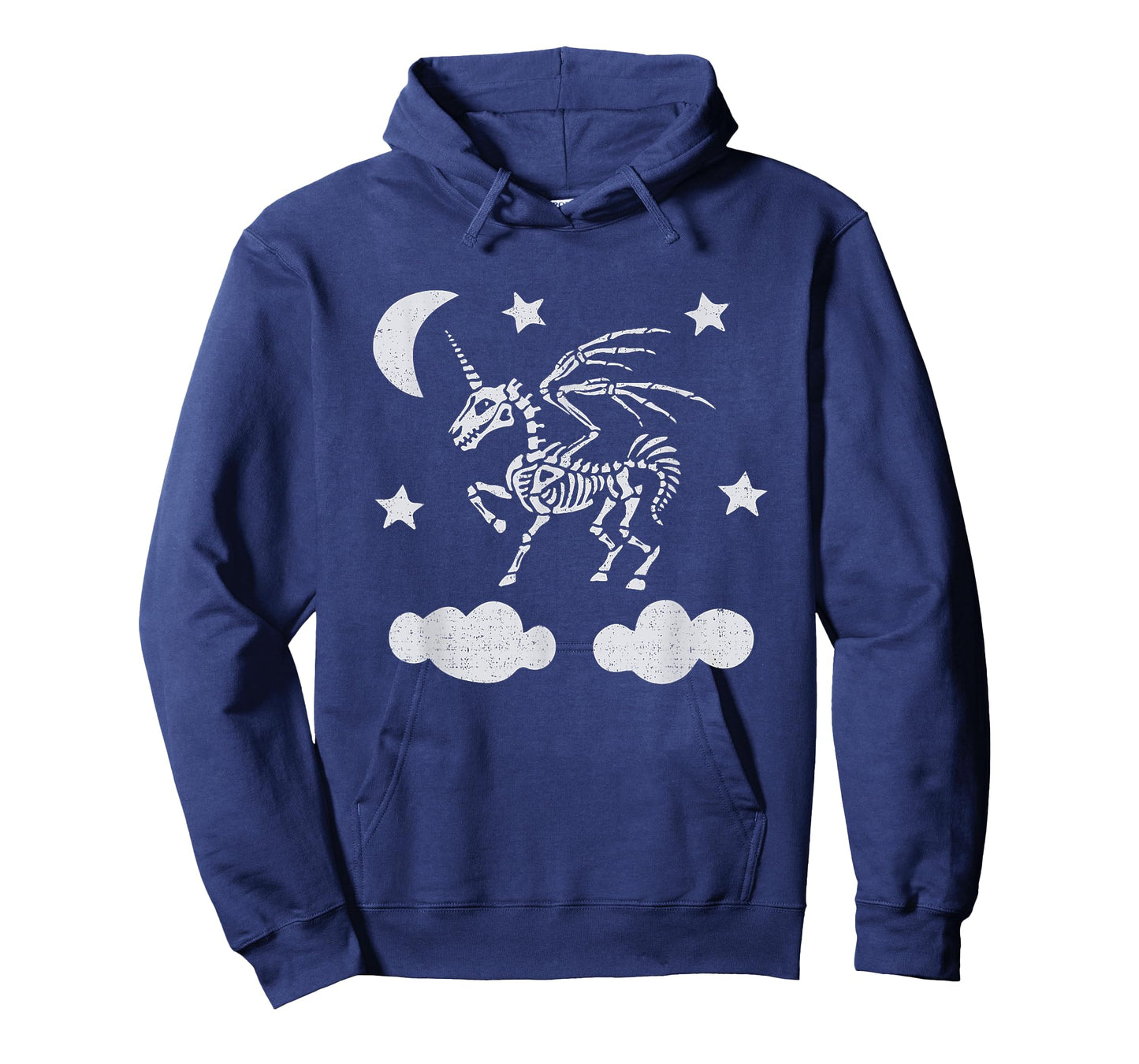 Unicorn Pegasus Skeleton T-Shirt Halloween Moon Stars TShirt T-Shirt