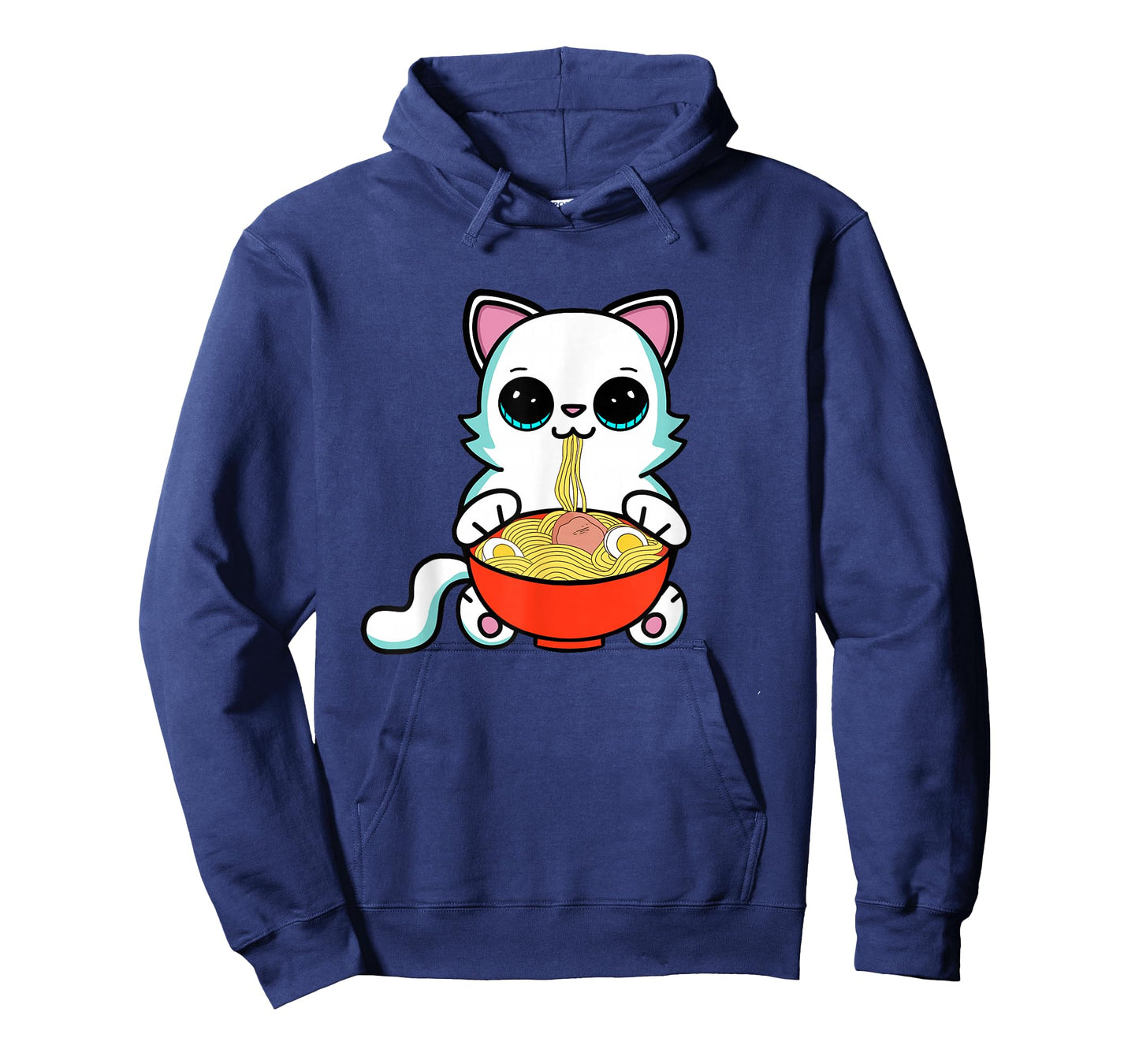 Ramen Cat Kawaii Anime Neko Cat Eating Japanese Noodles T-Shirt