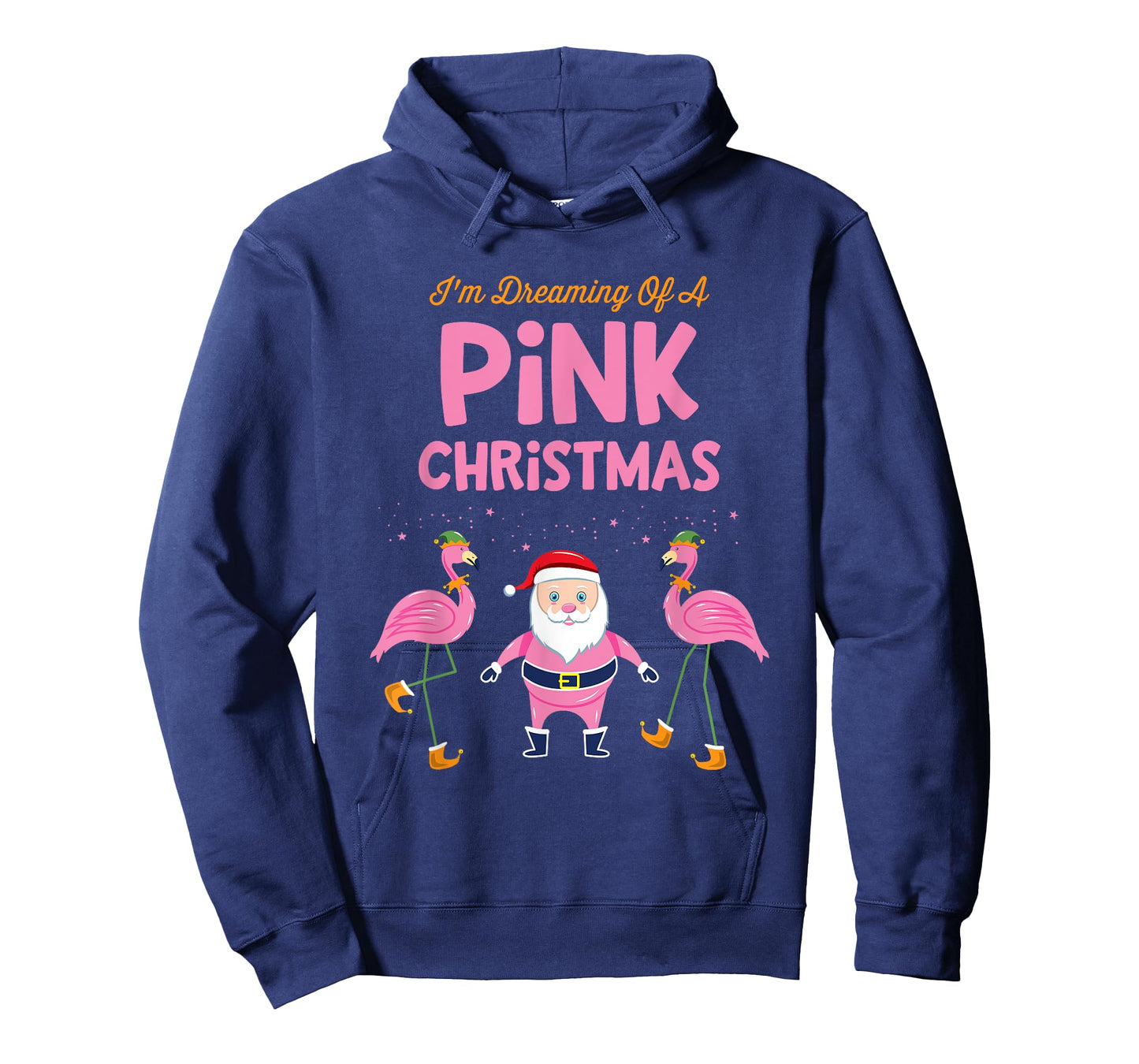 I'm Dreaming of a Pink Christmas Flamingo Santa Tropical T-Shirt