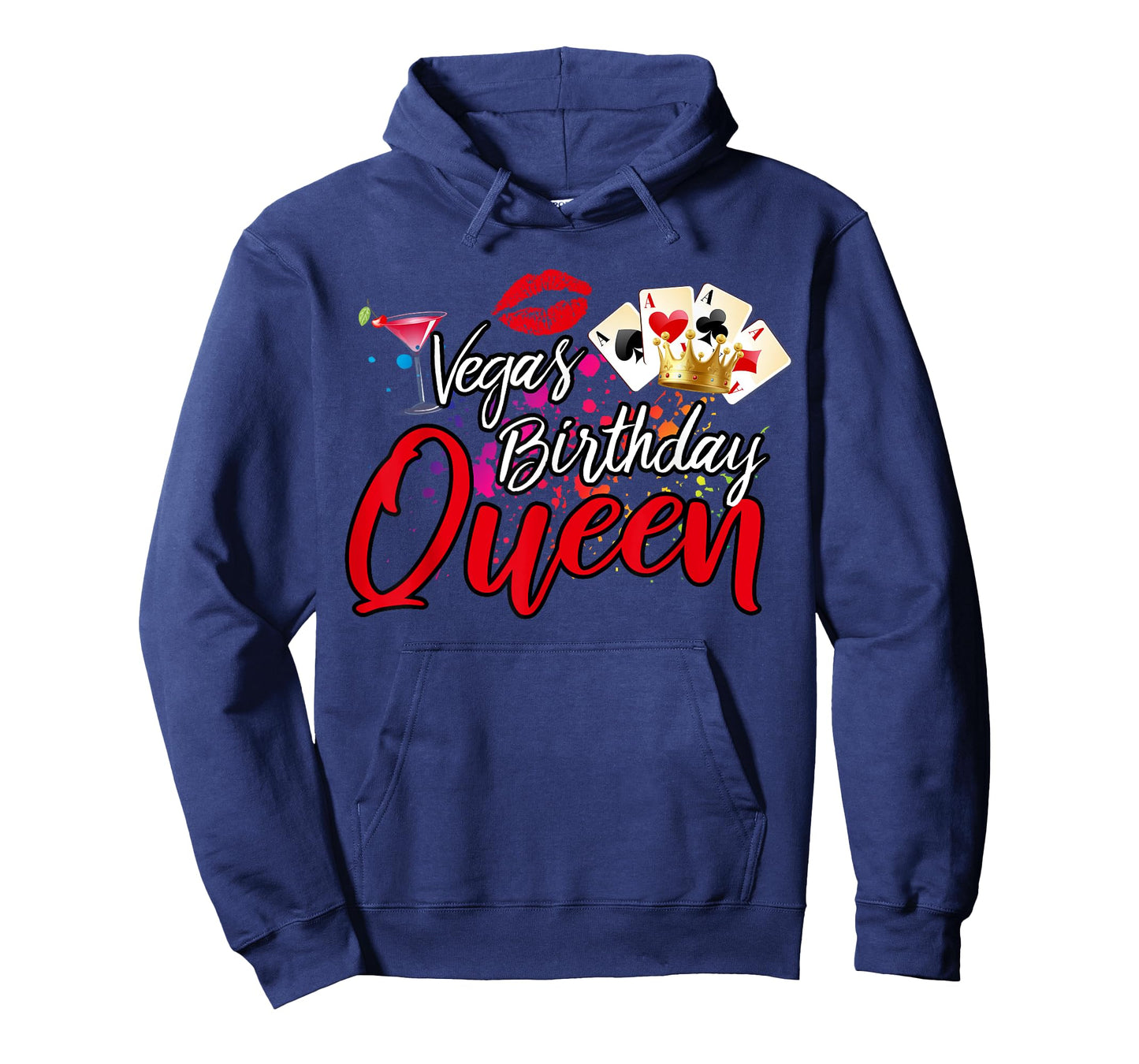 Vegas Birthday Queen Funny Friend Vacation Party Games B-Day T-Shirt