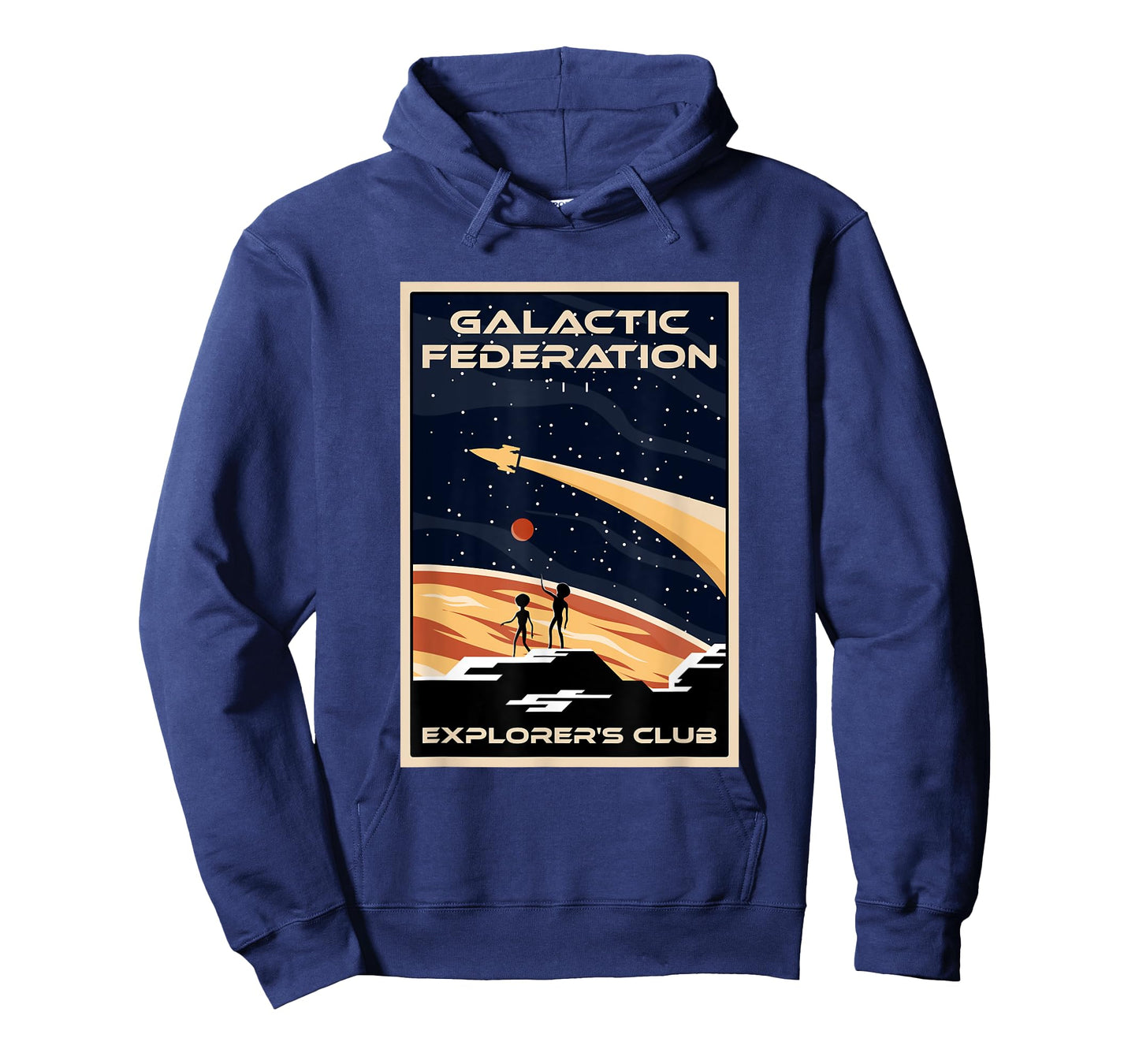 Galactic Federation Explorer's Club Alien Conspiracy Theory T-Shirt