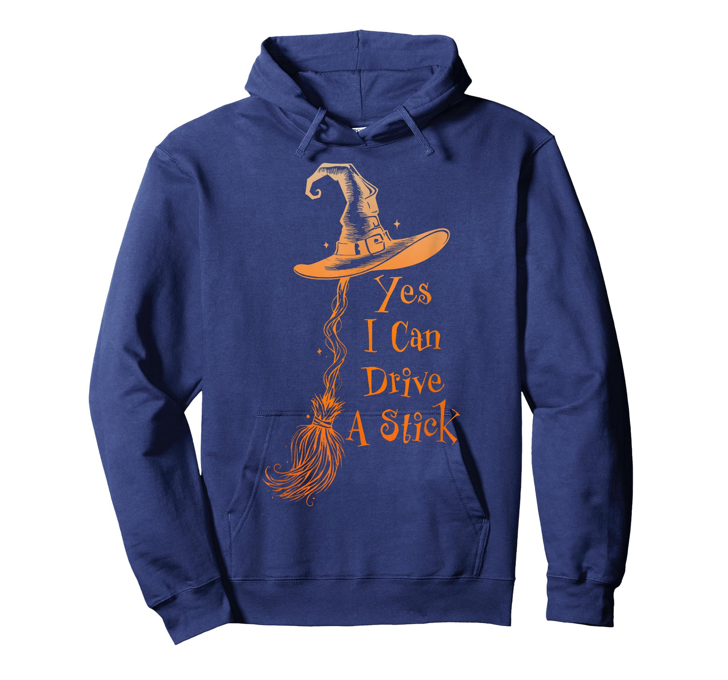Yes I Can Drive A Stick Funny Halloween Spooky Witch Women T-Shirt
