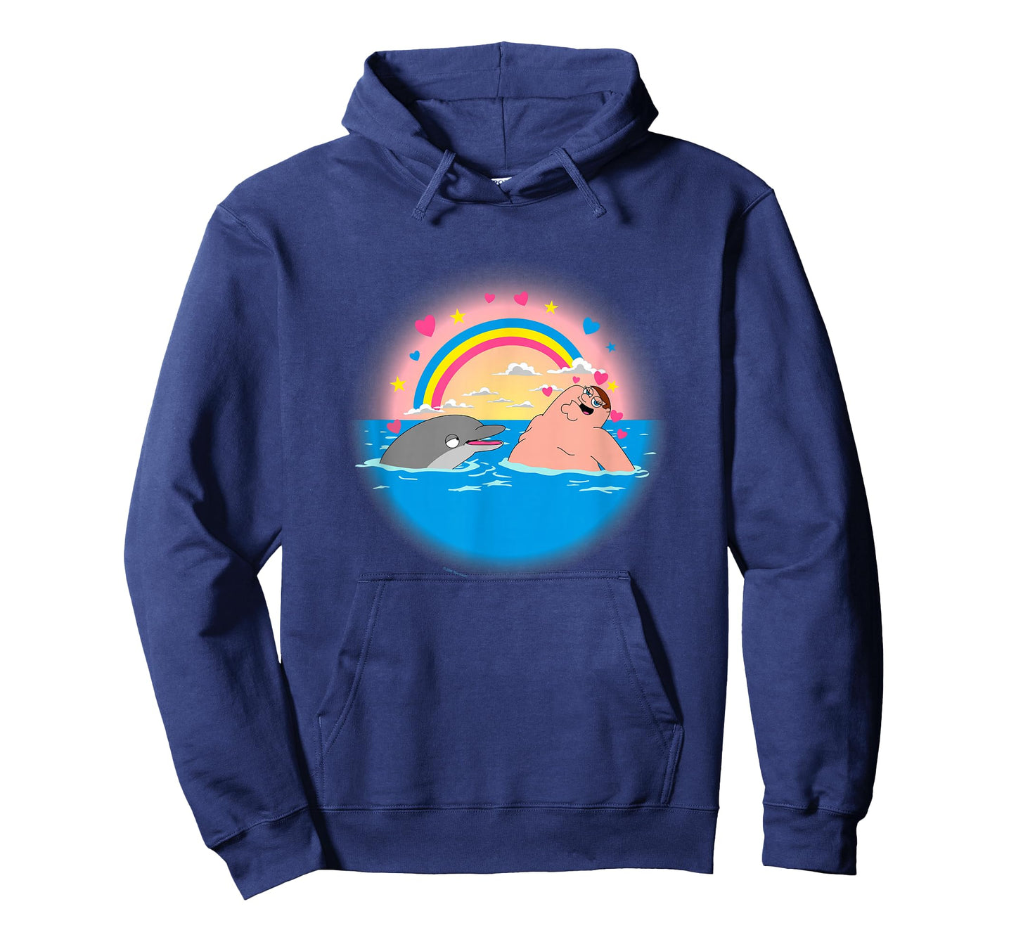 Family Guy Peter Dolphin & Rainbow T-Shirt