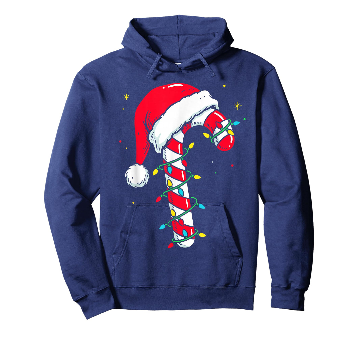 Candy Cane Christmas Shirt Santa Hat Family Matching Xmas T-Shirt