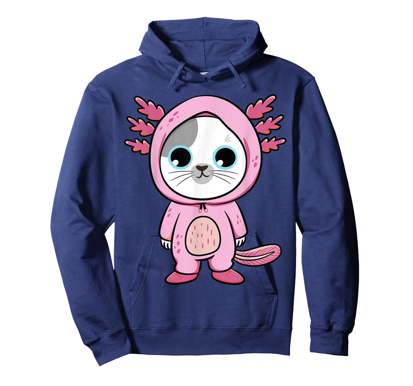 Kawaii Axolotl Cute Pink Cat Axolotl Fun Art For Boys & Girl T-Shirt