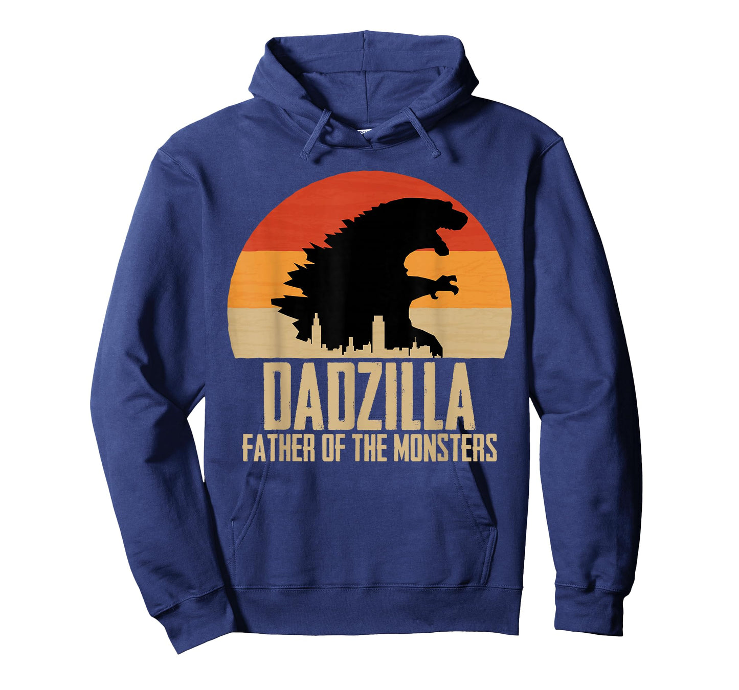 Dinosaur Dad Monsters Father's Day Dadzilla Dino Sunset T-Shirt