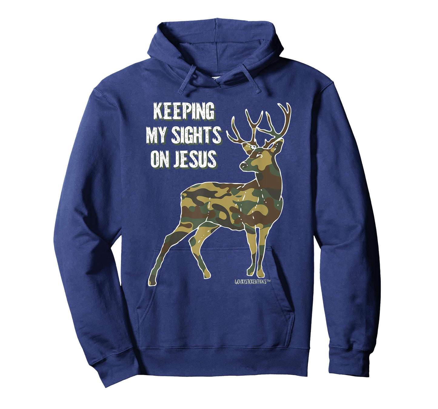 Keeping My Sights on Jesus Christian Camouflage Deer Hunter T-Shirt