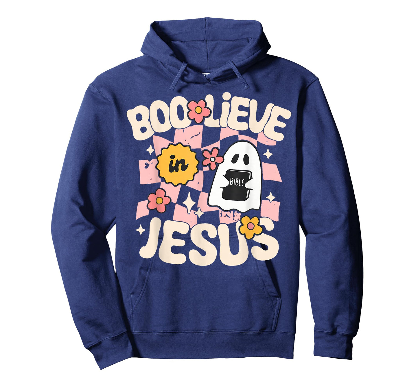 Boo Lieve in Jesus Funny Christian Halloween Cute Ghost T-Shirt