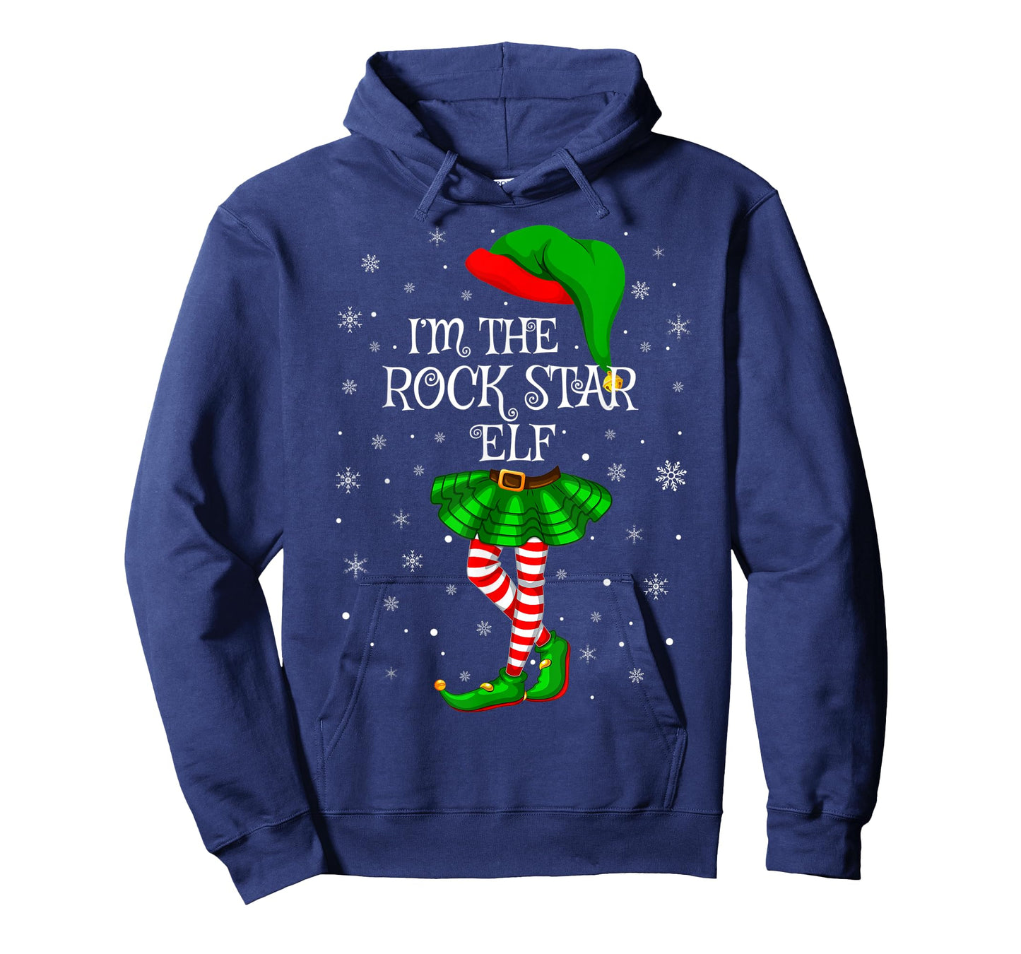 Family Matching Women Girls I'm The Rock Star Elf Christmas T-Shirt