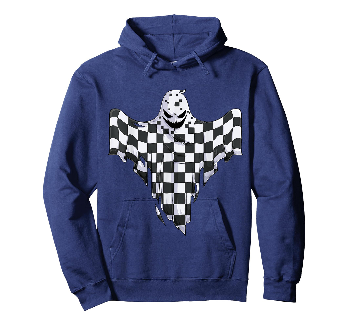 Ghost Halloween Kids Toddler Youth Race car Pit Crew T-Shirt