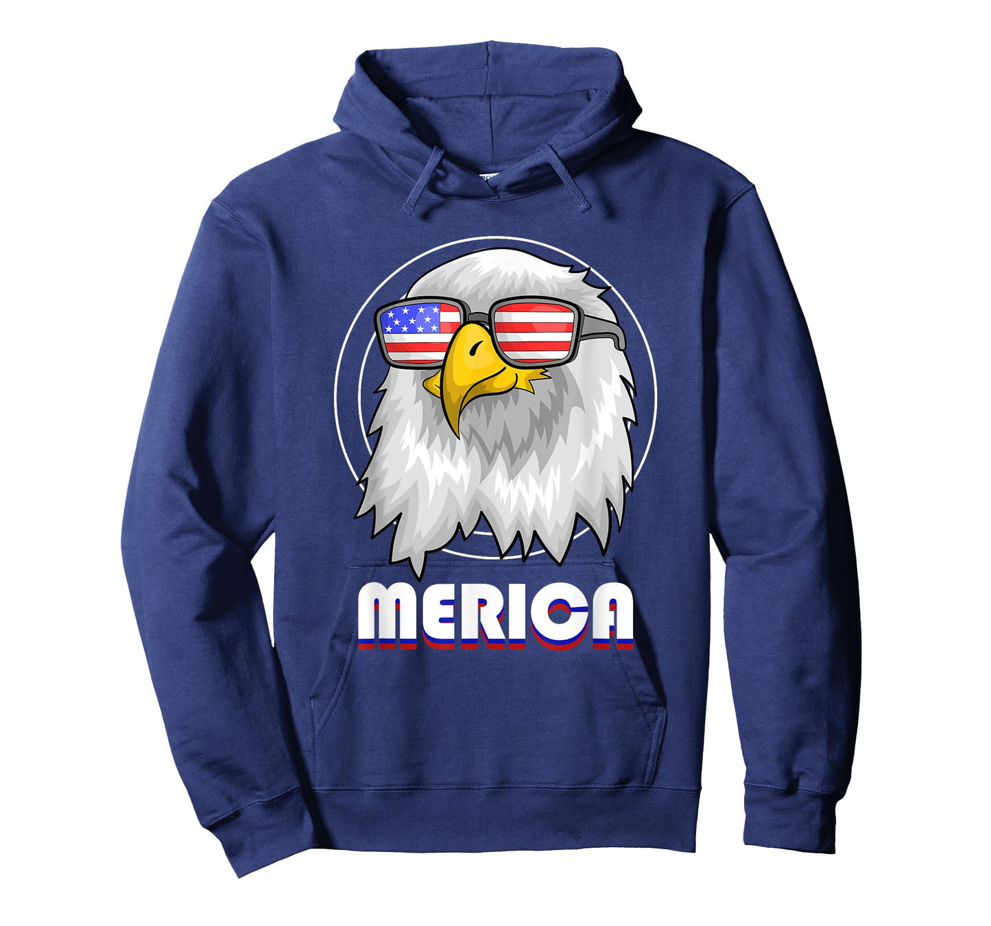 Cool US Flag Sunglasses 4th Of July Merica Bald Eagle Women Kids Men T-Shirt