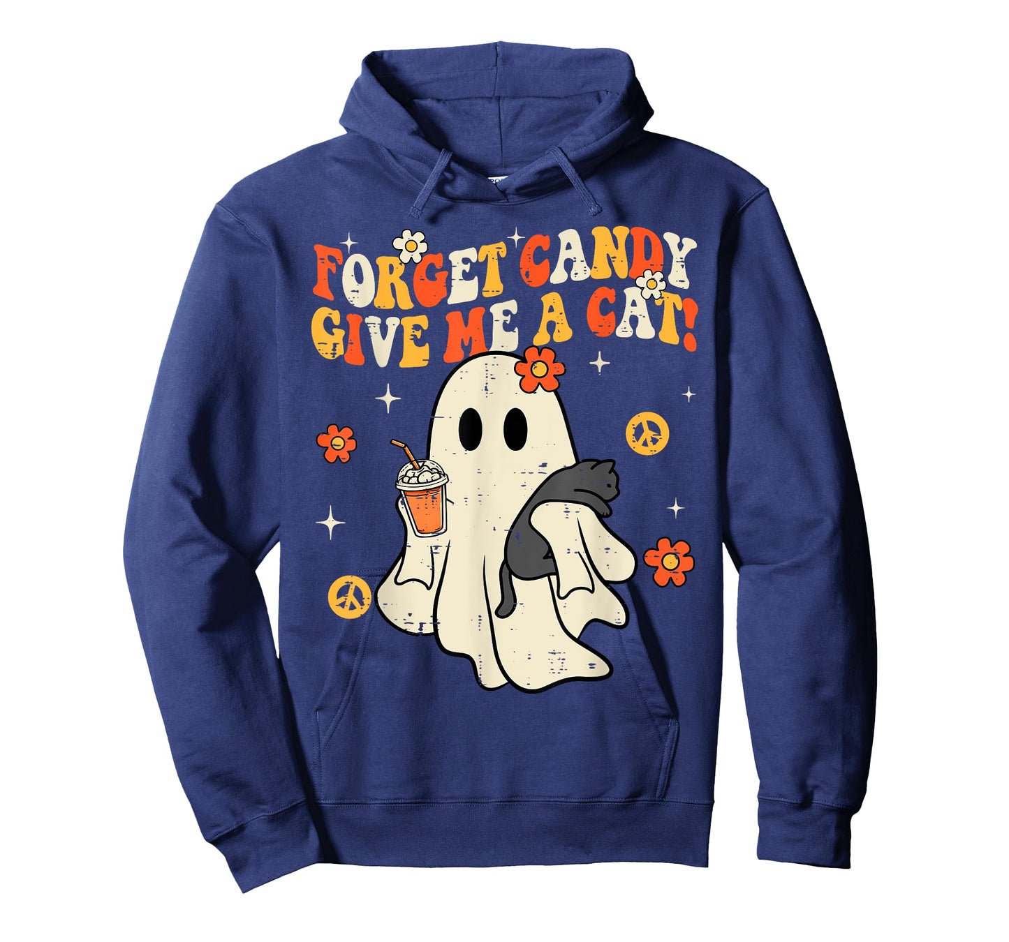 Halloween Black Cat Forget Candy Give Me Cat Kids Men Women T-Shirt