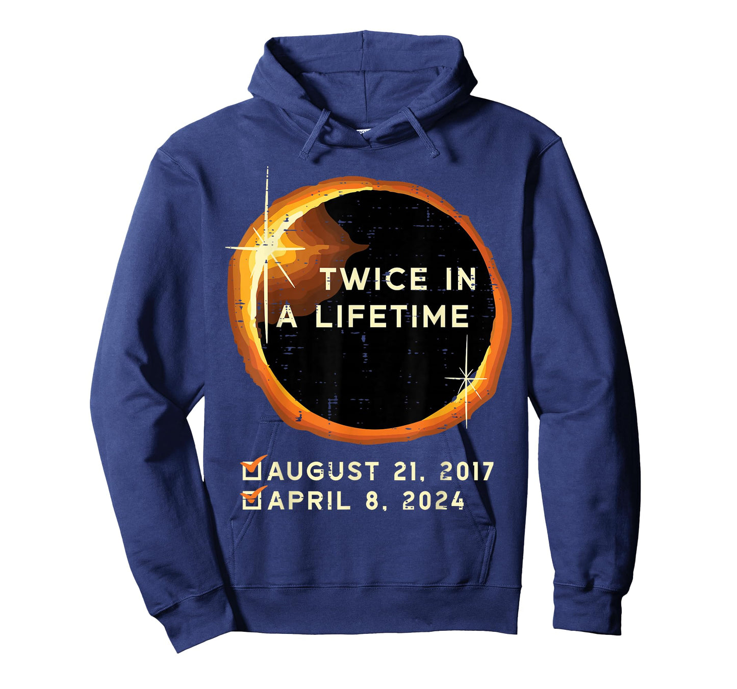 Twice in A Lifetime Total Solar Eclipse 2024 Men Women Kids T-Shirt