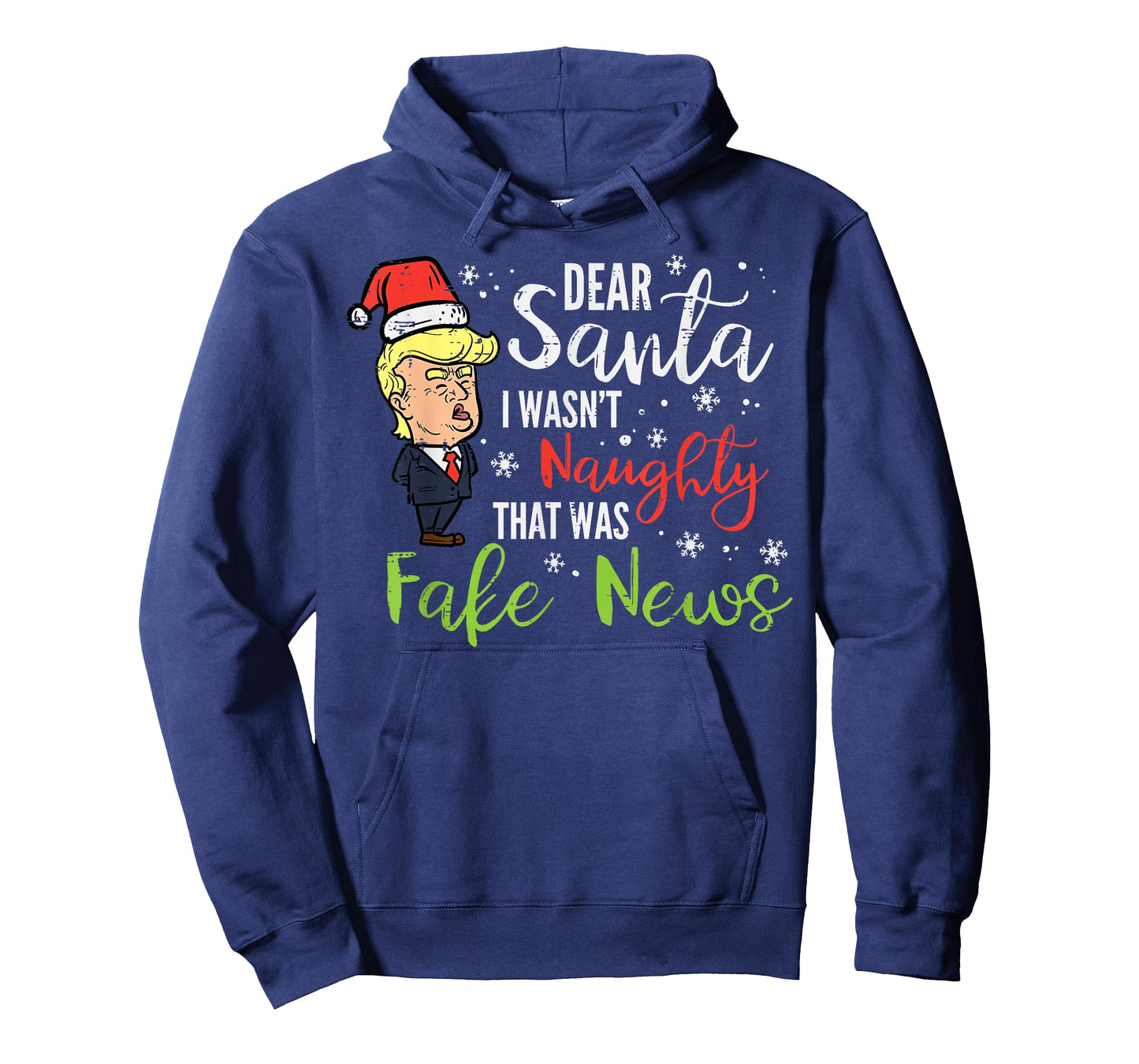 Christmas Trump Dear Santa Fake News Funny Xmas Men Women T-Shirt