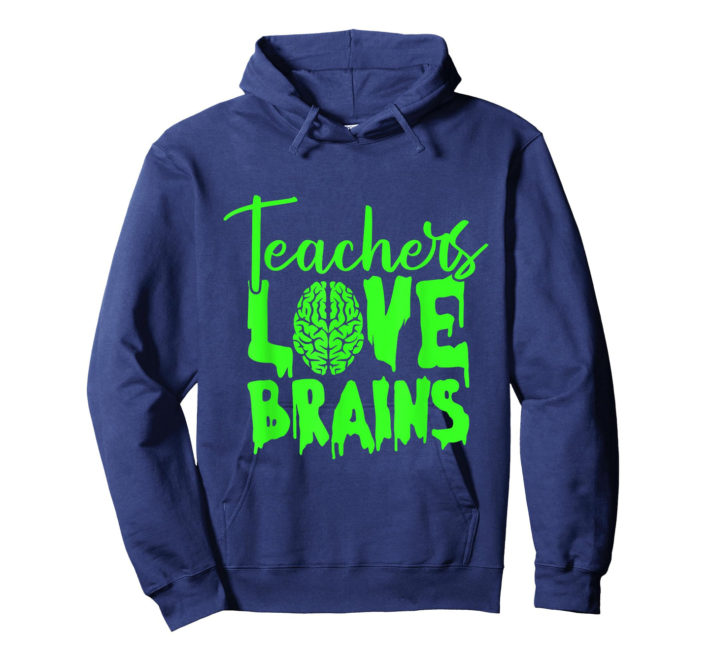 Teacher Love Brains Lazy Halloween Costume Funny Zombie Men Women Kids T-Shirt