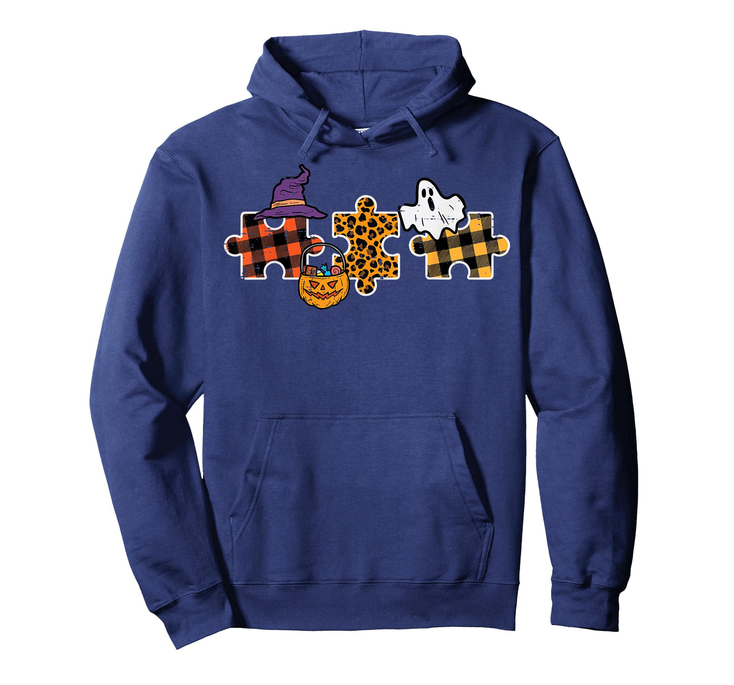 Halloween Autism Awareness Puzzle Costume Men Women Kids T-Shirt