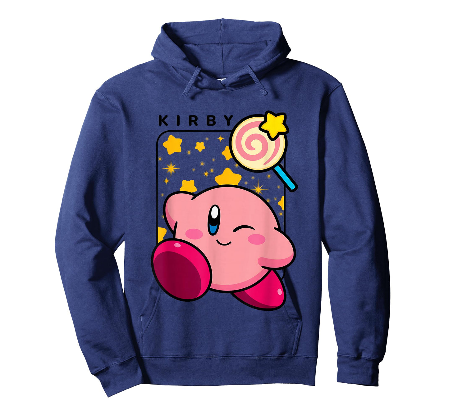 Kirby Lollipop & Stars Big Cute Nintendo Portrait T-Shirt