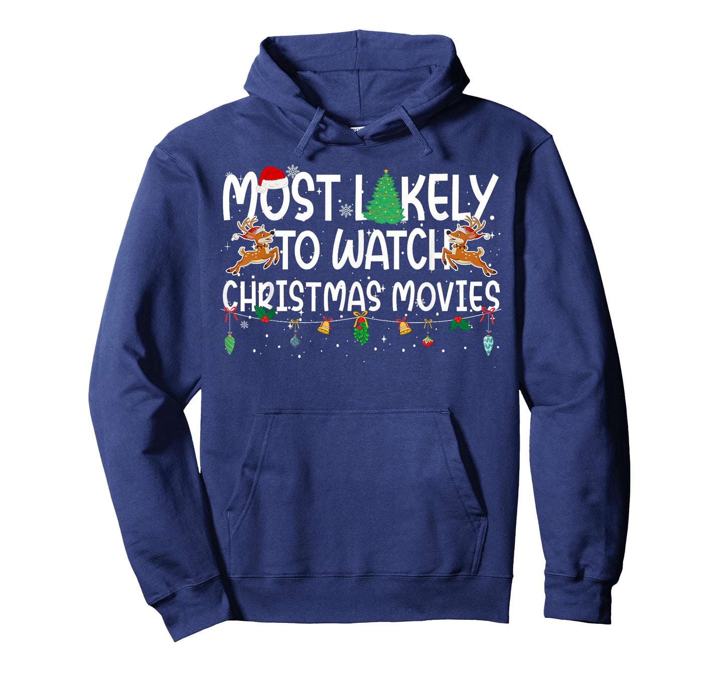 Family Christmas Xmas Most Likely to Watch Christmas Movies T-Shirt