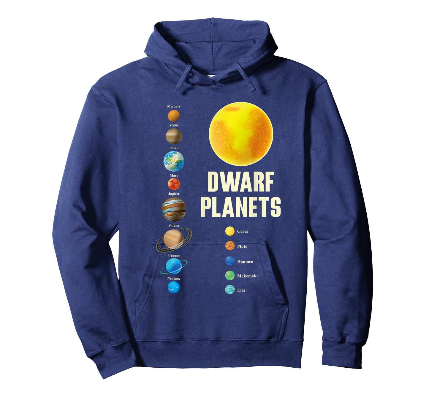 Solar-System Kids and Adults Dwarf Planets Graphic T-Shirt