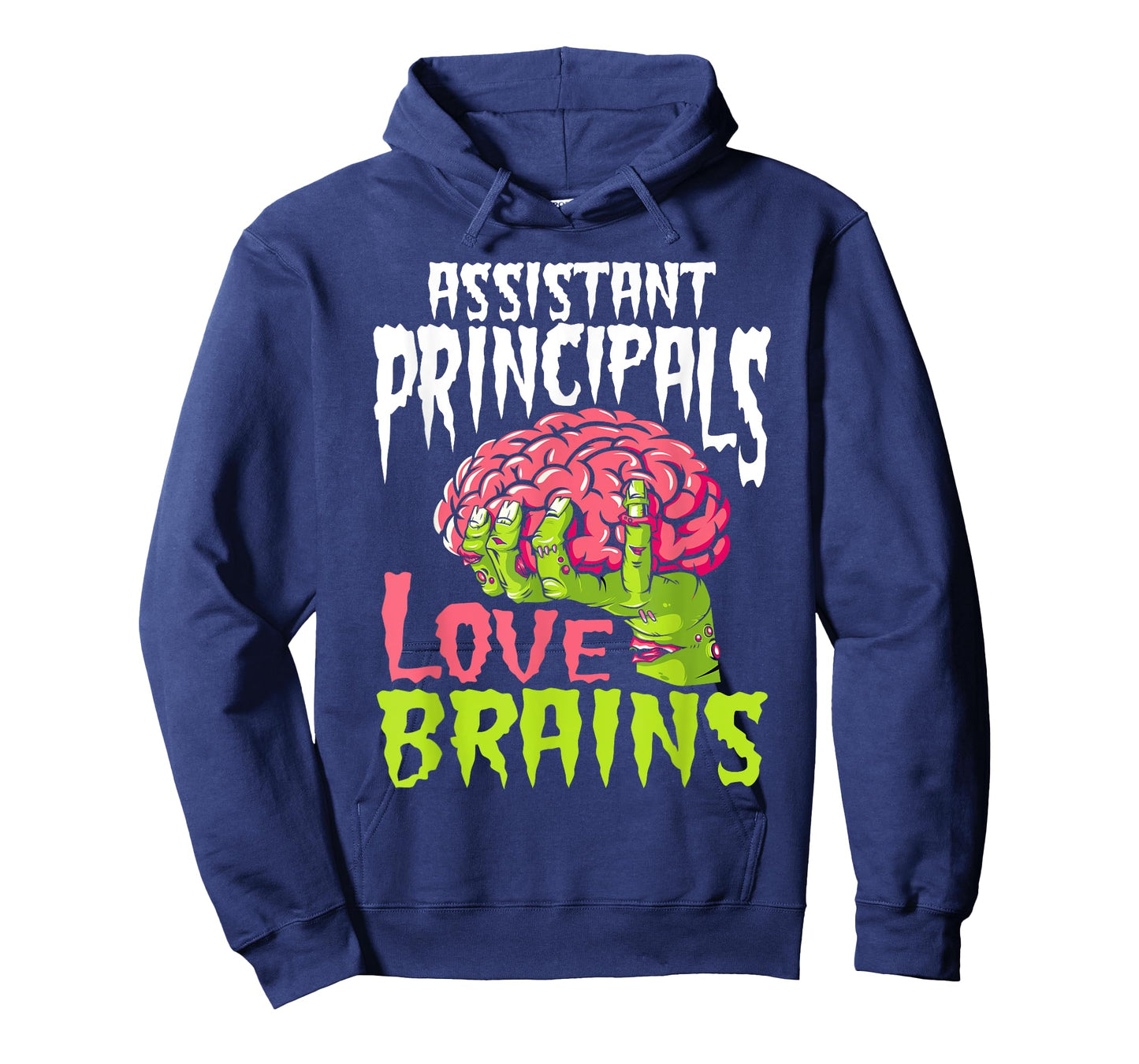 Assistant Principals Love Brains Zombie Teacher Halloween T-Shirt