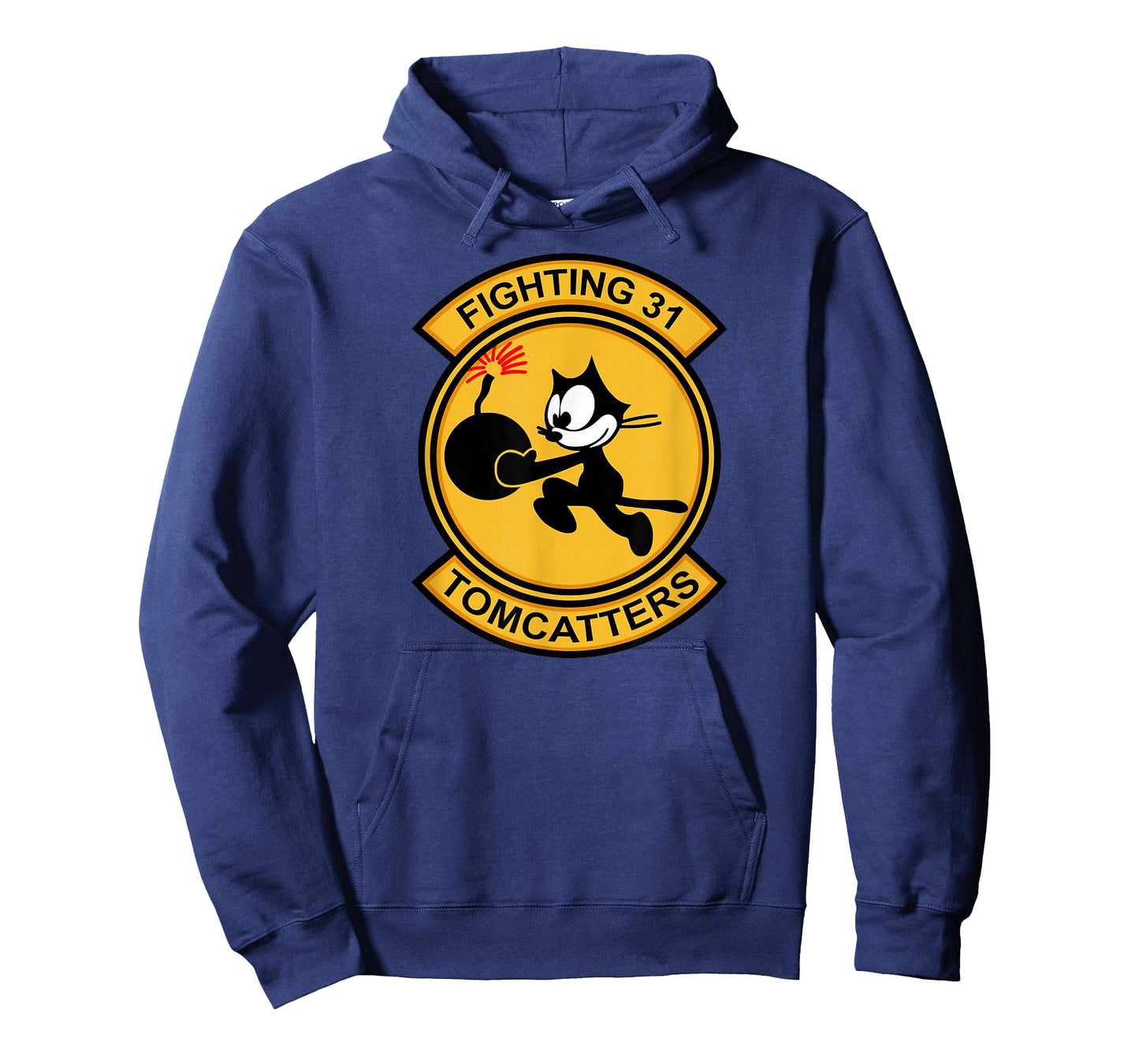 Jet Fighter & Navy Fighter Squadron Gifts VF-31 Tomcatters T-Shirt - Adults Unisex Black Cartoon Modern Casual Short Sleeve T-Shirt - Small