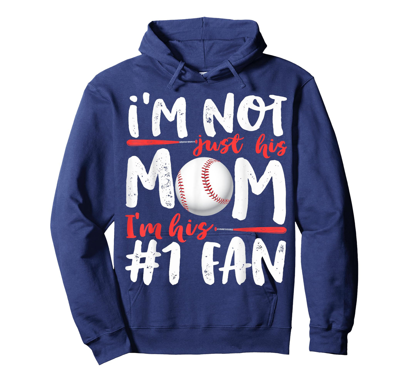 I'm Not Just His Mom Number 1 Fan Baseball Mother's Day T-Shirt