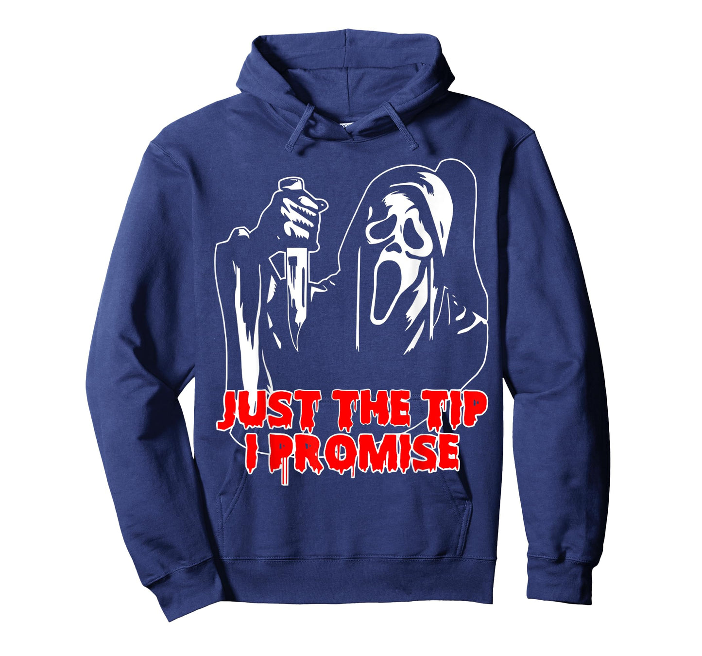 Men Just The Tip I Promise - Horror skeleton skull Halloween T-Shirt