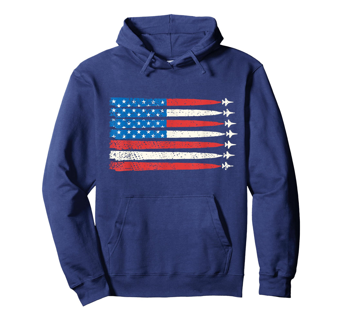 Fighter Jets American USA Flag 4th of July Patriotic Men Tee T-Shirt