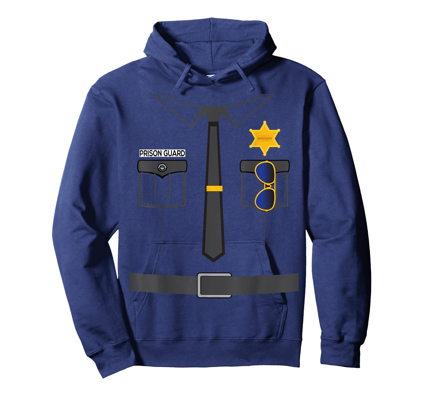 Prison Guard Correctional Officer Easy Halloween Costume Fun T-Shirt