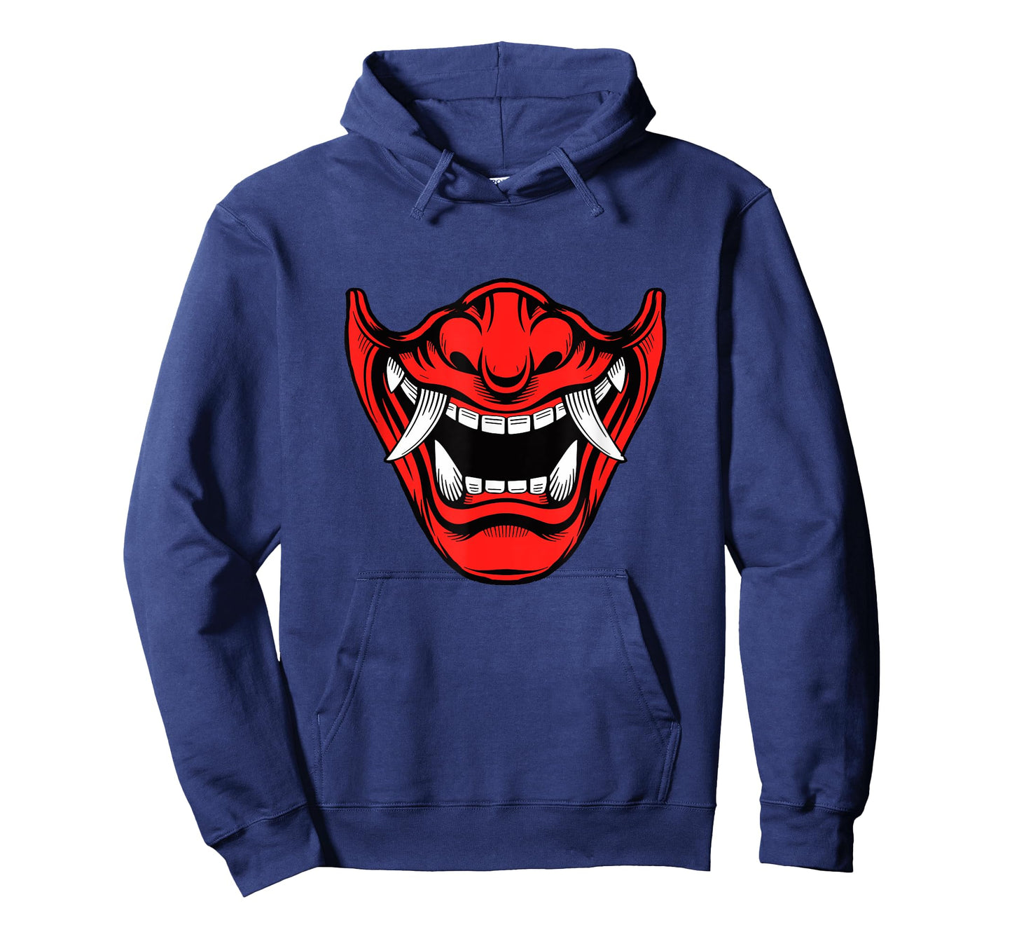 Red Oni Mask with Menacing Smile T-Shirt