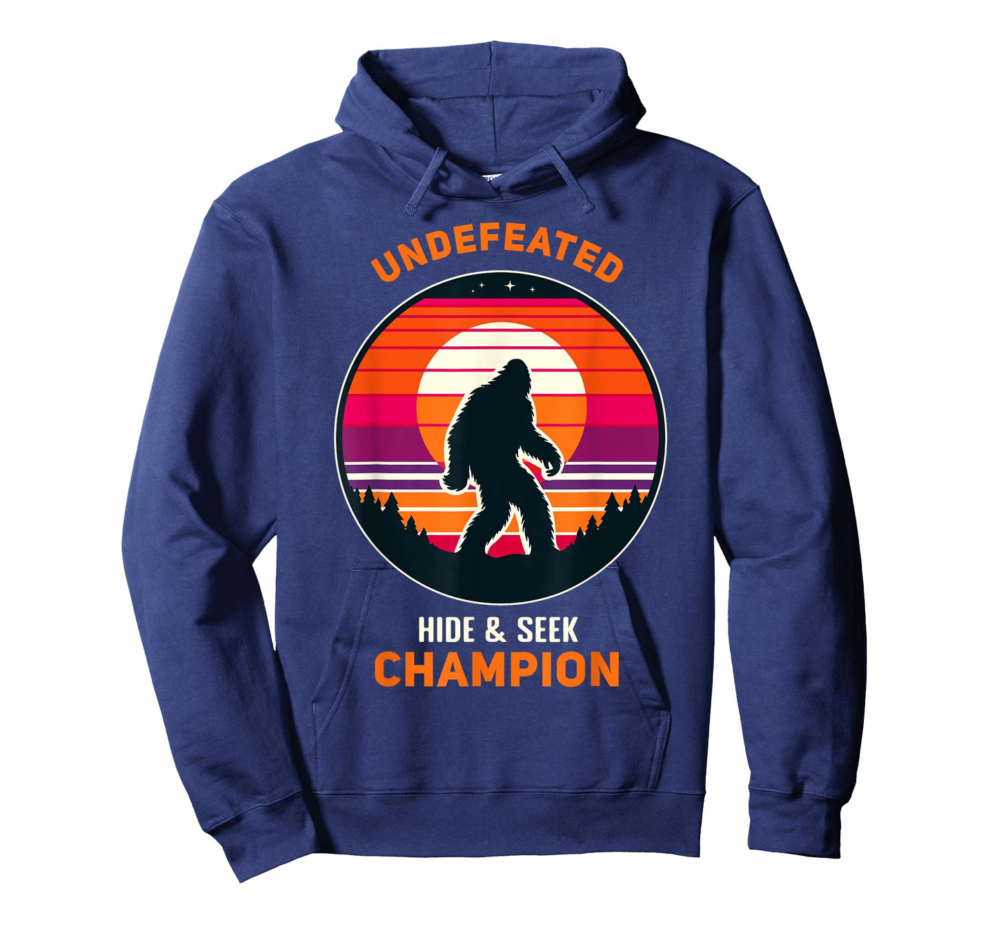 Undefeated Hide and Seek Champion Funny Sasquatch Bigfoot T-Shirt