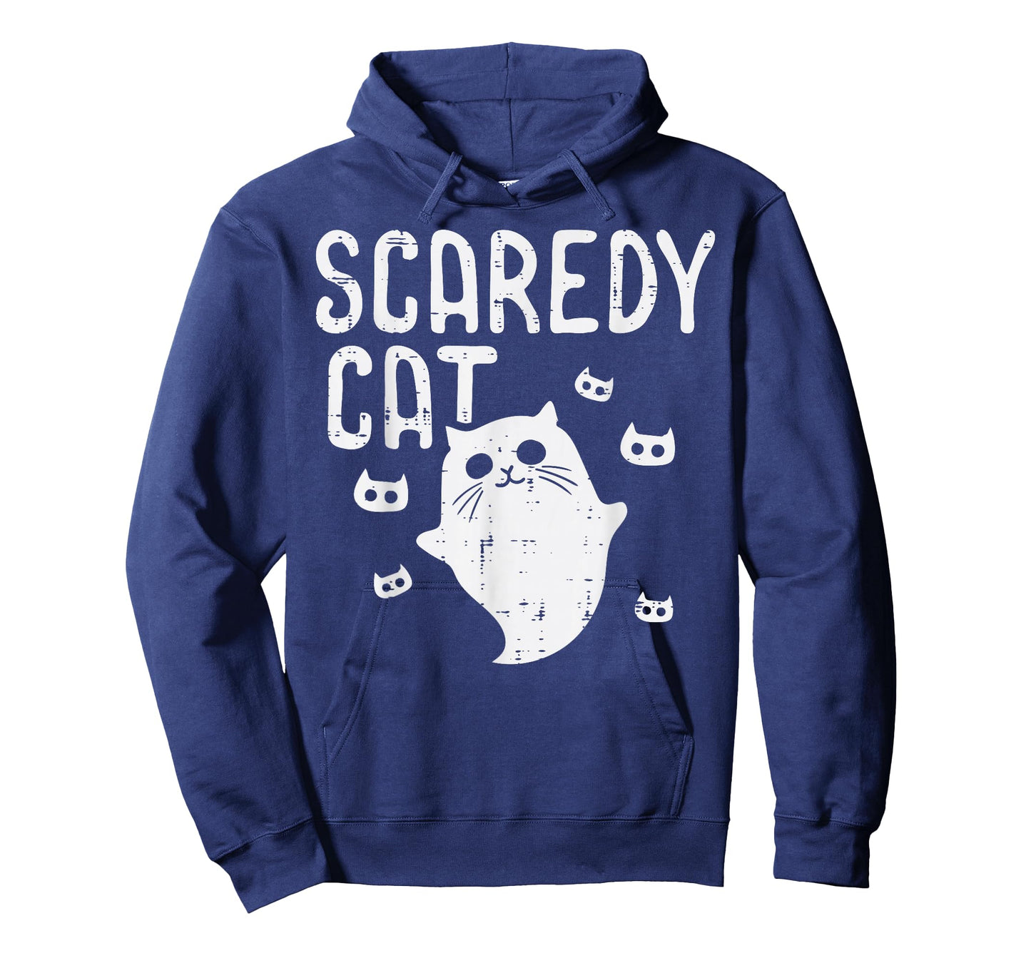 Scaredy Cat Ghost Funny Halloween Costume For Women Girls T-Shirt