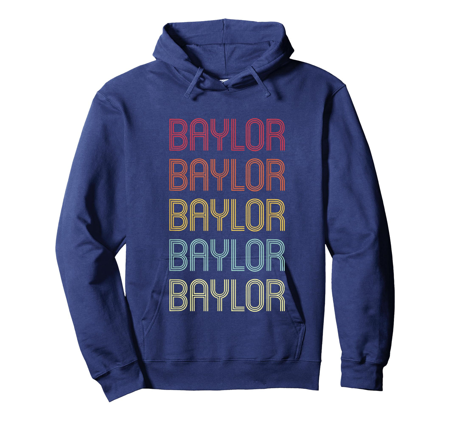 Baylor Retro Wordmark Pattern Vintage Personalized 70s T-Shirt