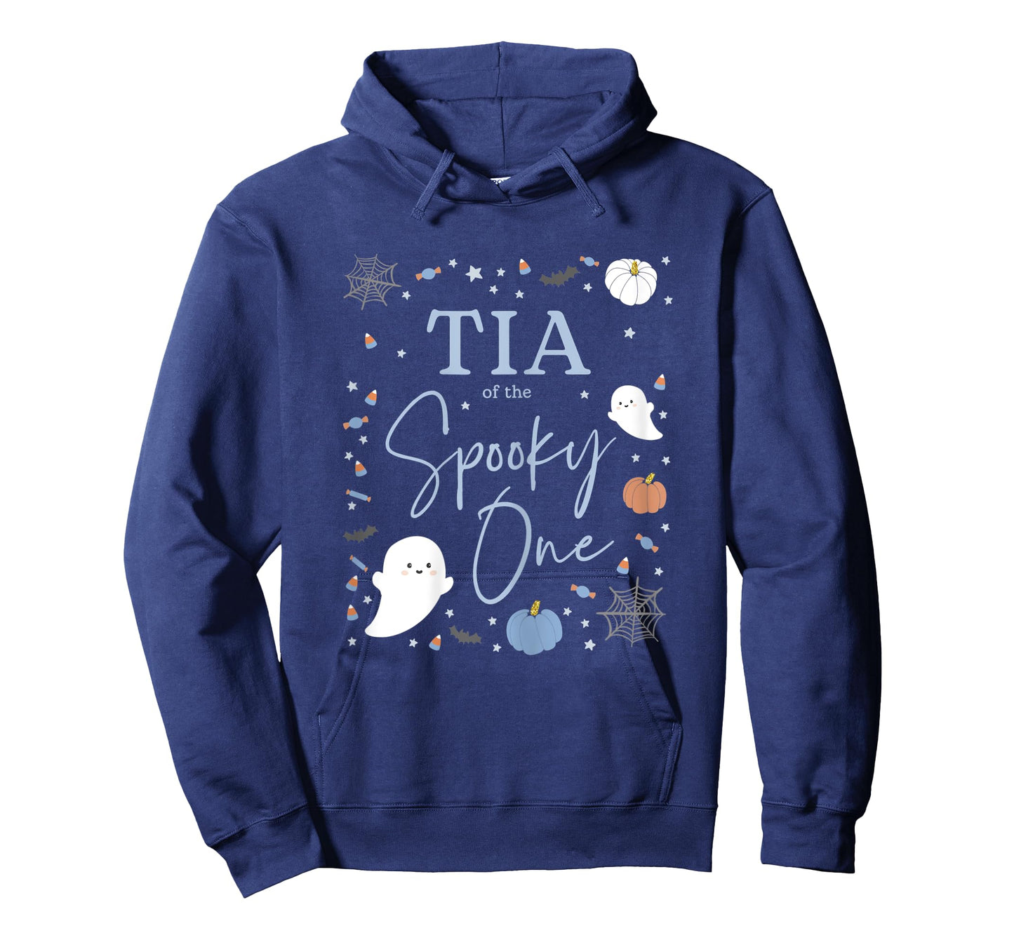 Womens Tia of the Spooky One First Birthday Blue Boy 1st Halloween T-Shirt