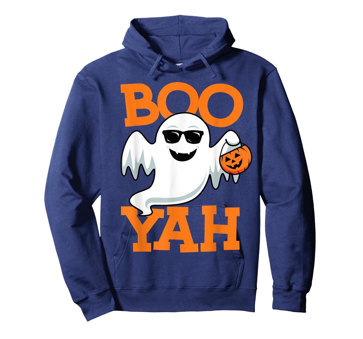 Ghost Boo Yah Funny Halloween Shirt Spooky Booyah Boys Girls T-Shirt