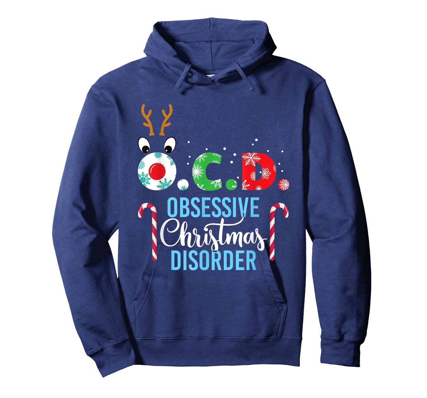 Obsessive Christmas Disorder! Reindeer Antlers Gift T-Shirt T-Shirt