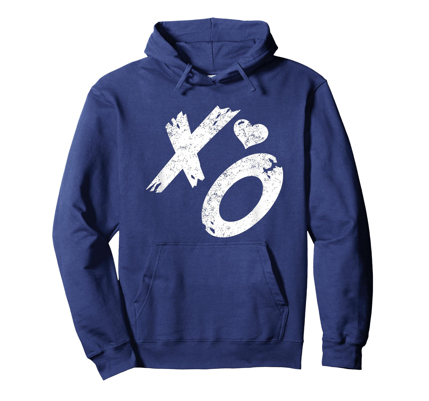 XO Hugs & Kisses with Distressed Heart Vintage Retro T-Shirt