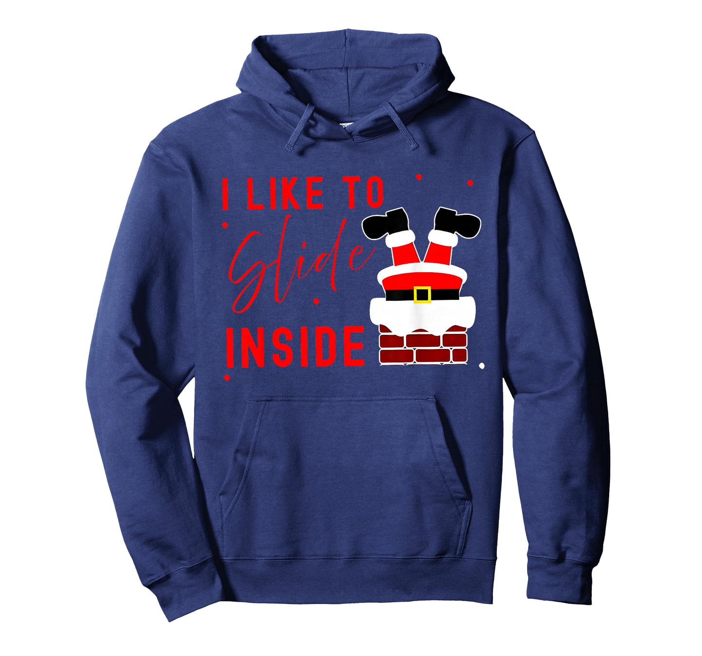 I Like to Slide Inside Funny Xmas Couple Unhinge Pajamas T-Shirt