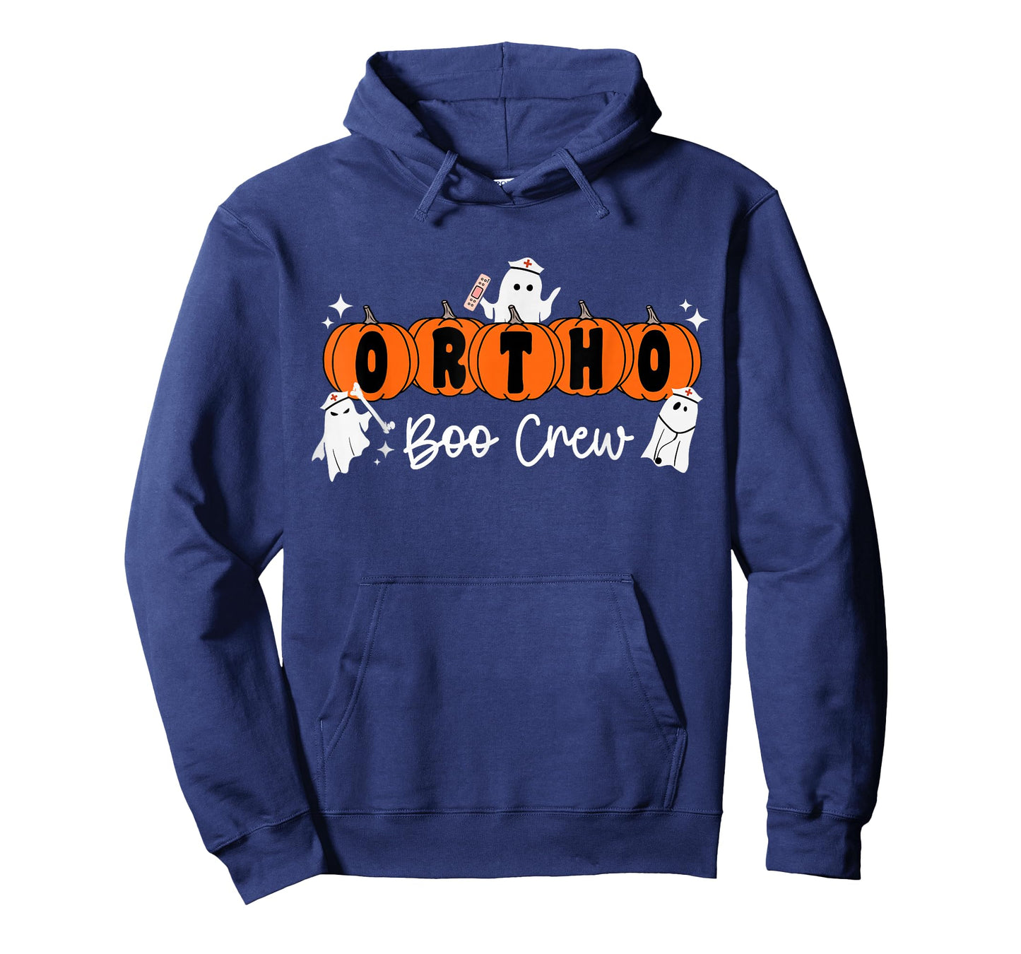 Ortho Boo Crew Ghost Pumpkin Orthopedic Nurse Halloween T-Shirt