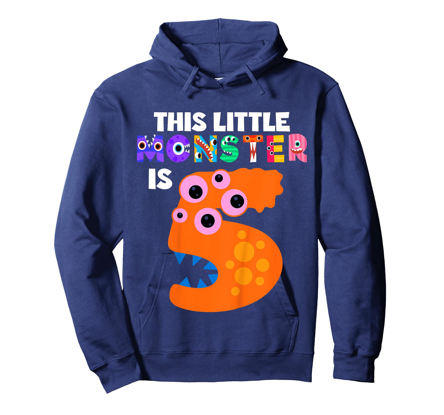 This Little Monster is 5 Five Years 5th Birthday Party Alien T-Shirt