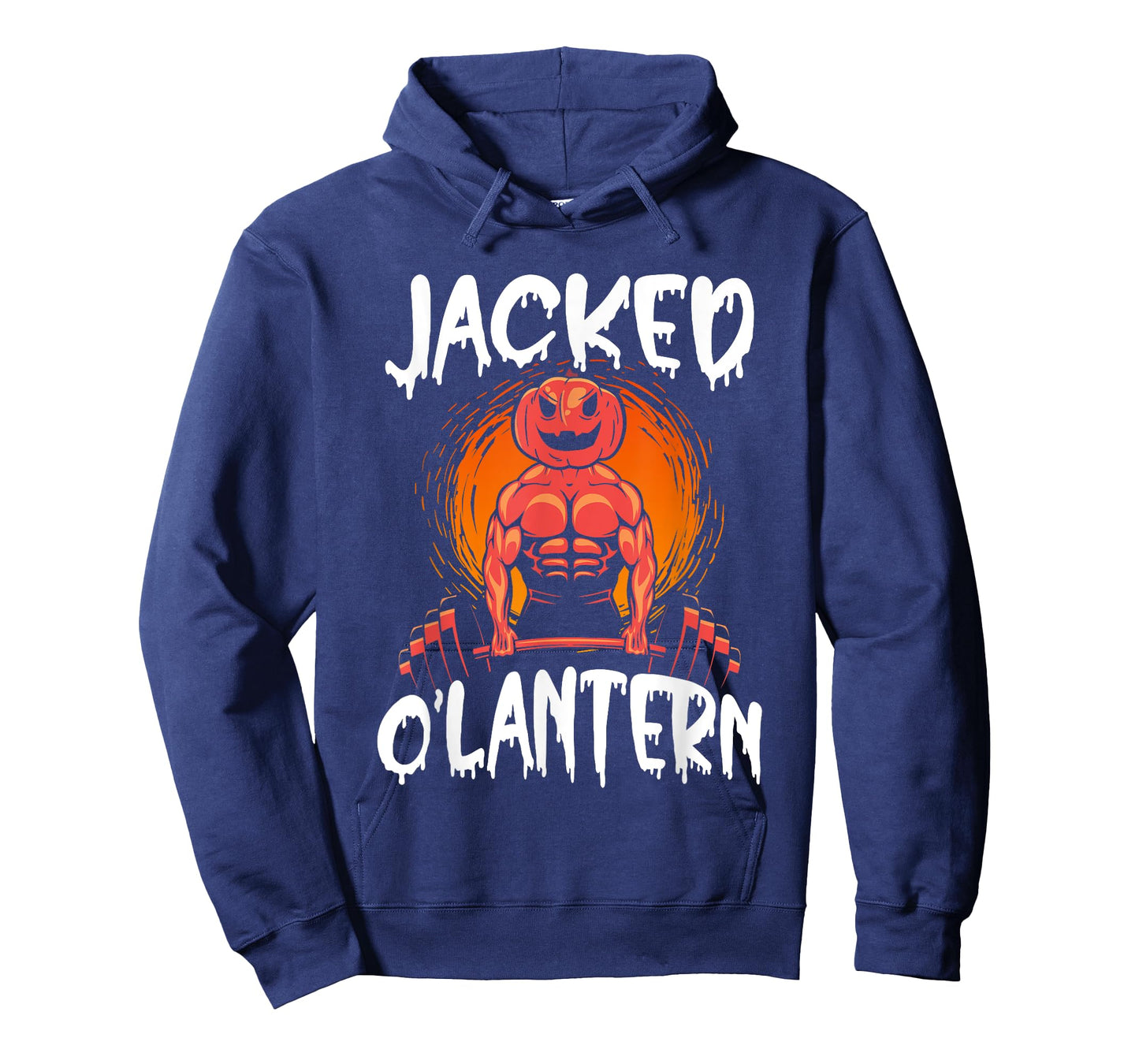 Jacked O Lantern Halloween Weightlifting Muscle Workout T-Shirt