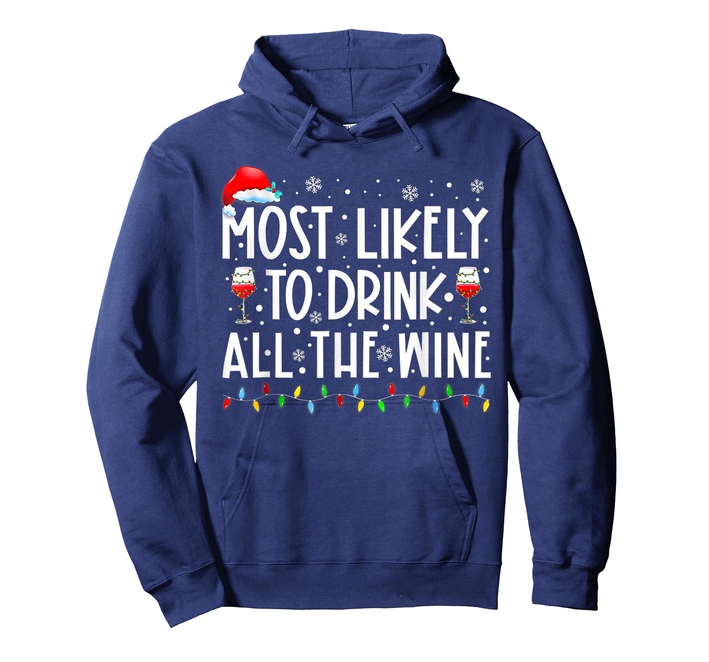 Most Likely To Drink All The Wine Family Matching Christmas T-Shirt