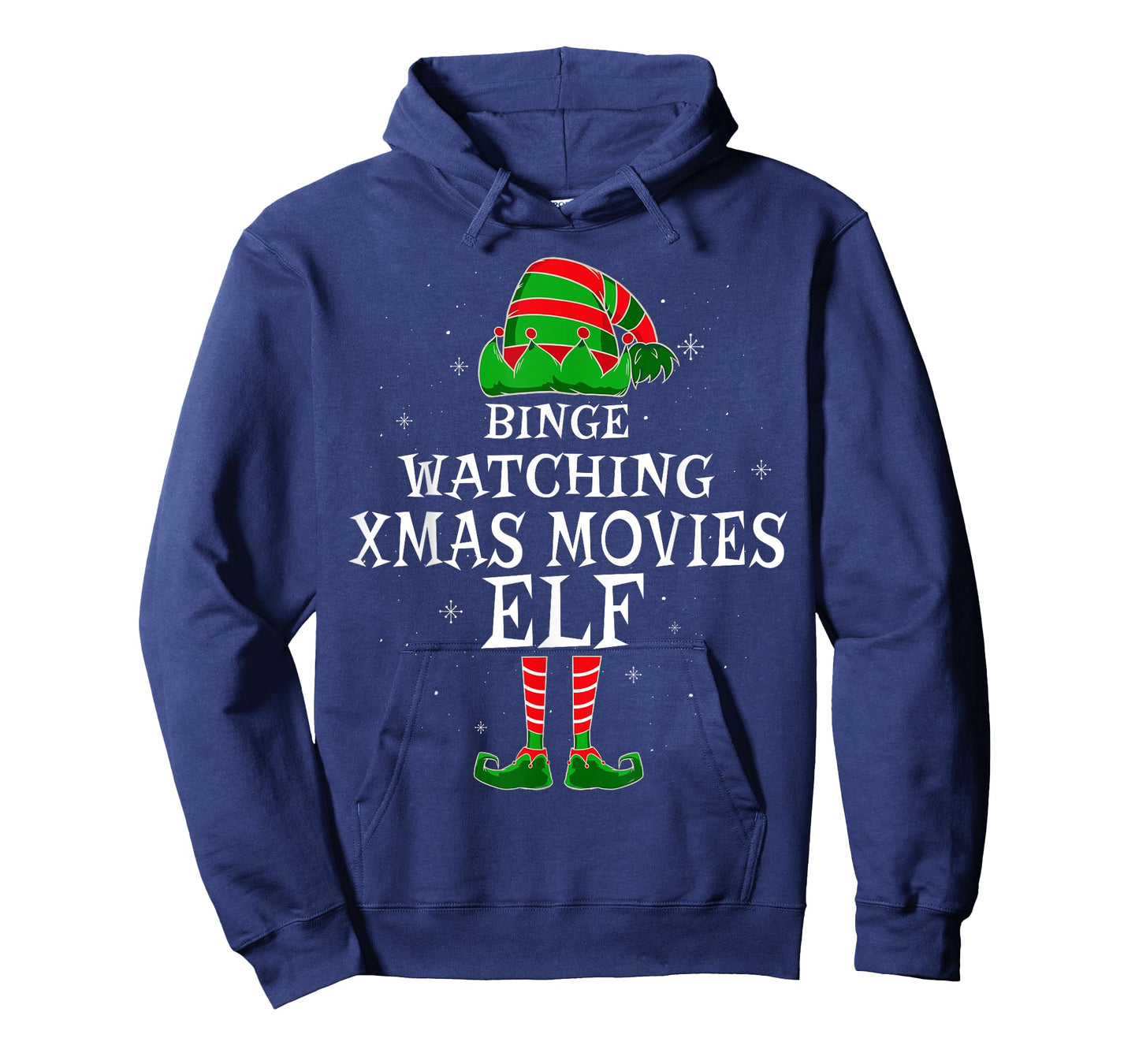 Binge Watching Xmas Movies Elf Matching Family Christmas T-Shirt