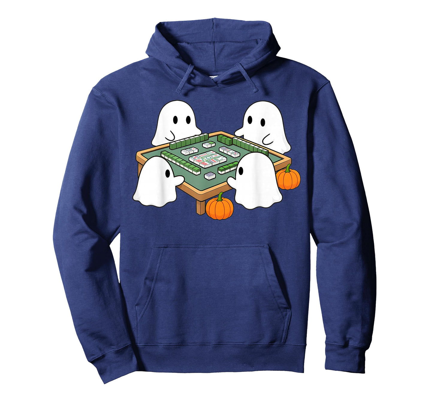 Halloween Ghost Playing Mahjong Spooky Mahjong Funny Costume T-Shirt