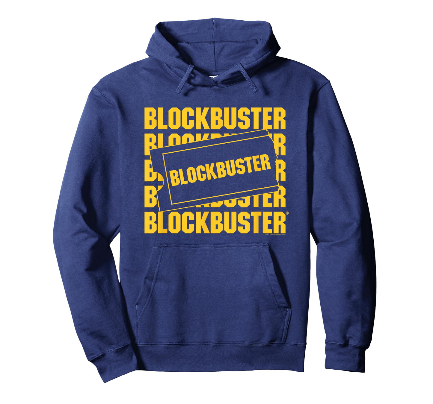 Blockbuster Repeating Logo with Ticket T-Shirt