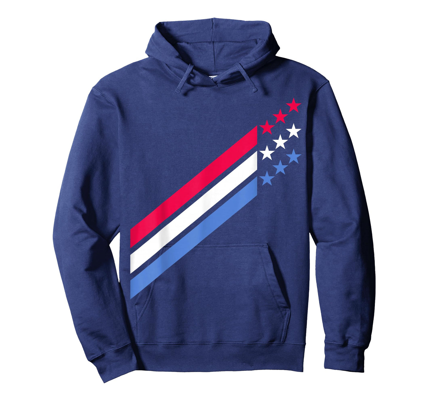USA American Patriotic Red White Blue Stars & Stripes Sports T-Shirt